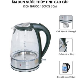 Ấm Đun Nước Thủy Tinh Kuchenzimmer 1.7 Lít - 3000273