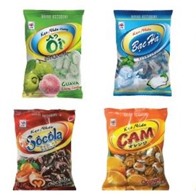 Kẹo nhân 80g vị: Dâu, Dứa, Socola, Cam, Xoài, Ổi, Bạc hà, Gừng