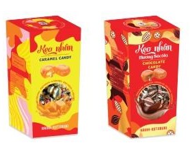 Kẹo nhân: Hoa quả, Caramen, Socola, Tổng hợp