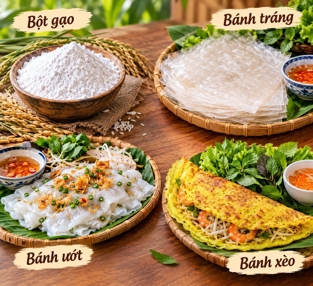 Phần I: BÀI 3 CÁC SẢN PHẨM ĐƯỢC LÀM TỪ GẠO THƯỜNG